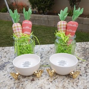 BBW egg with legs candle holder